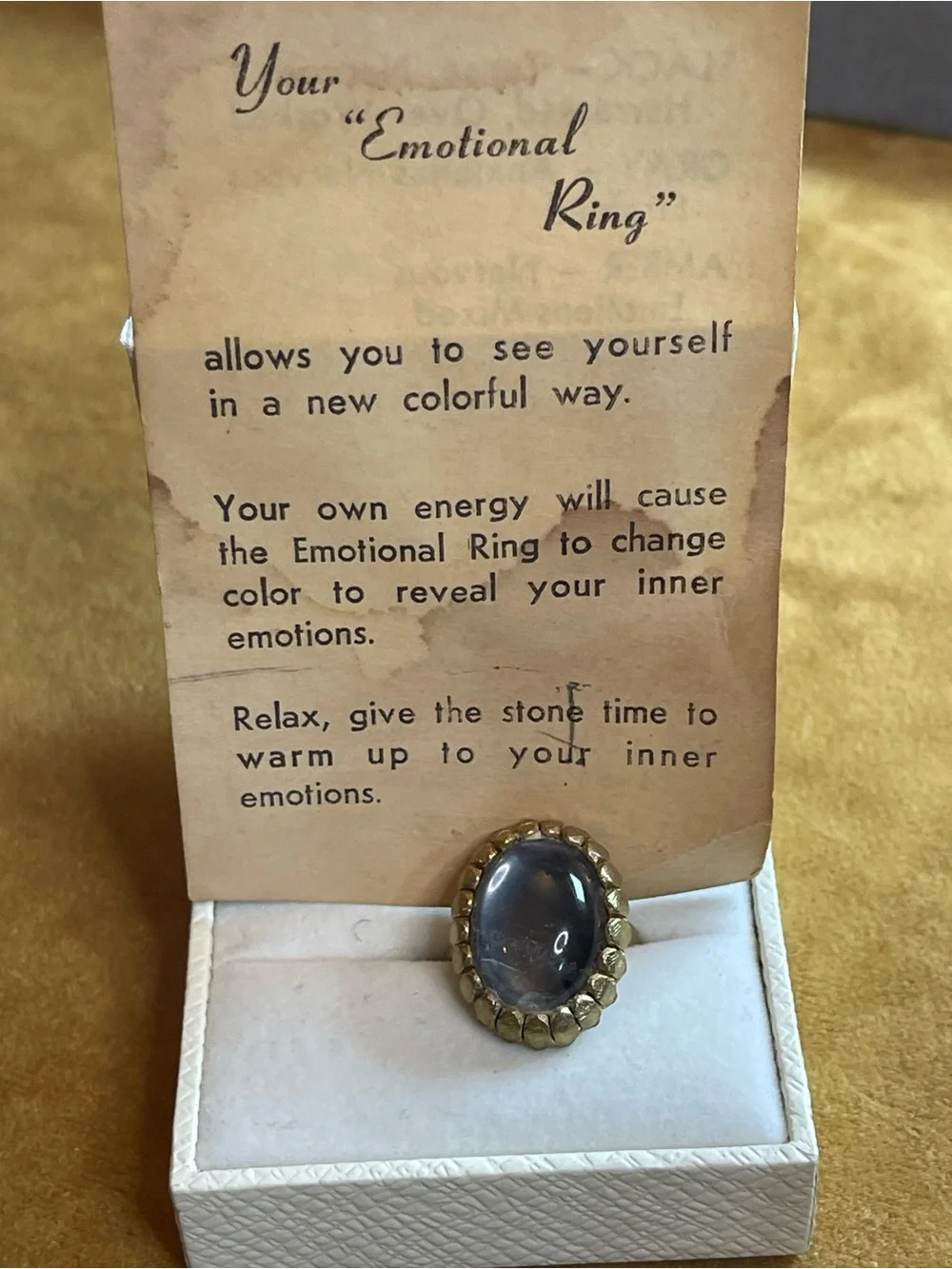 Vintage mood ring - Picture 1 of 4